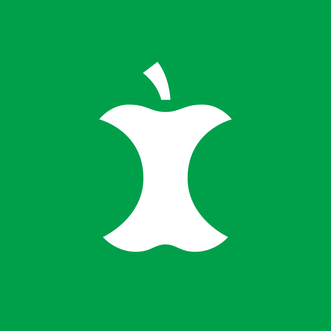 Symbol for matavfall, grønt
