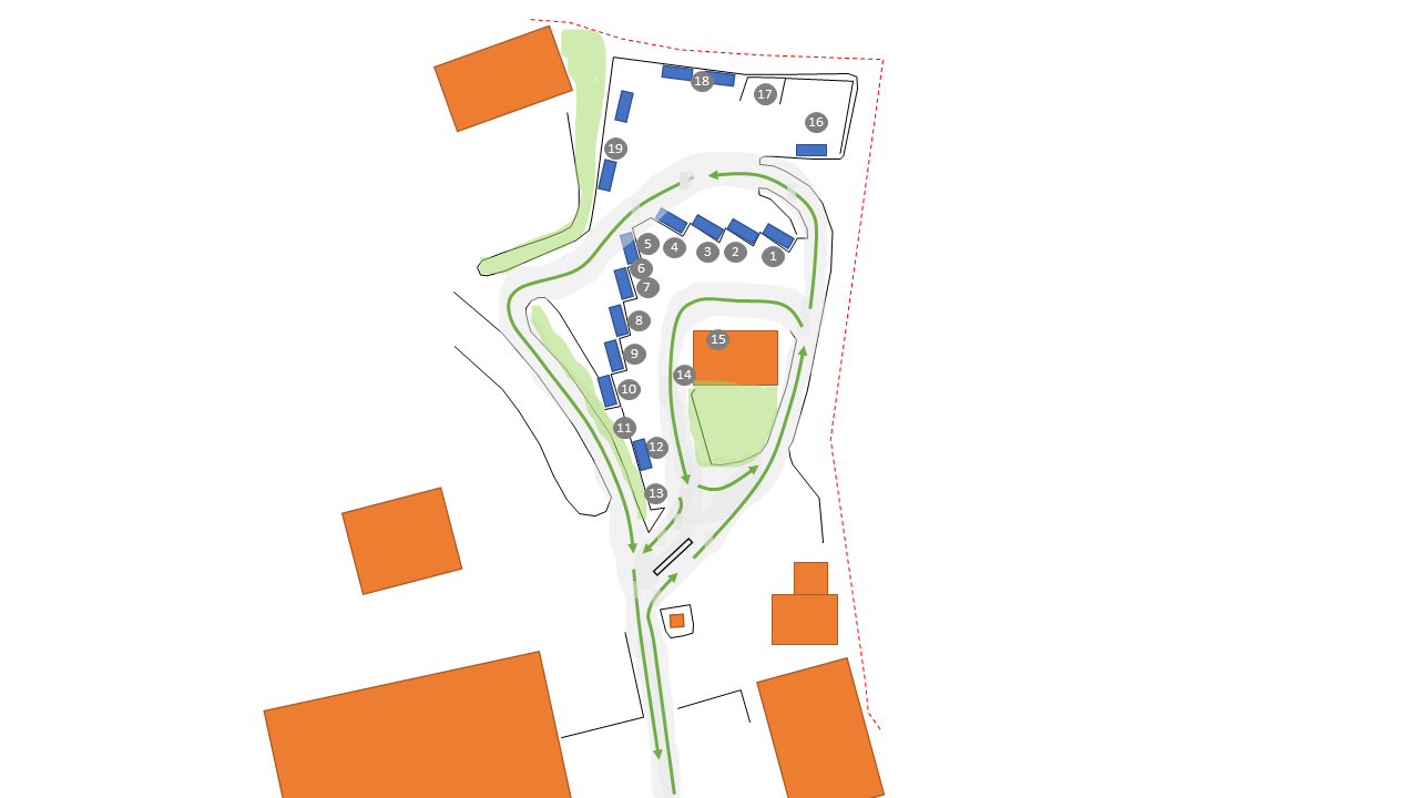 Kjørerute på stasjon