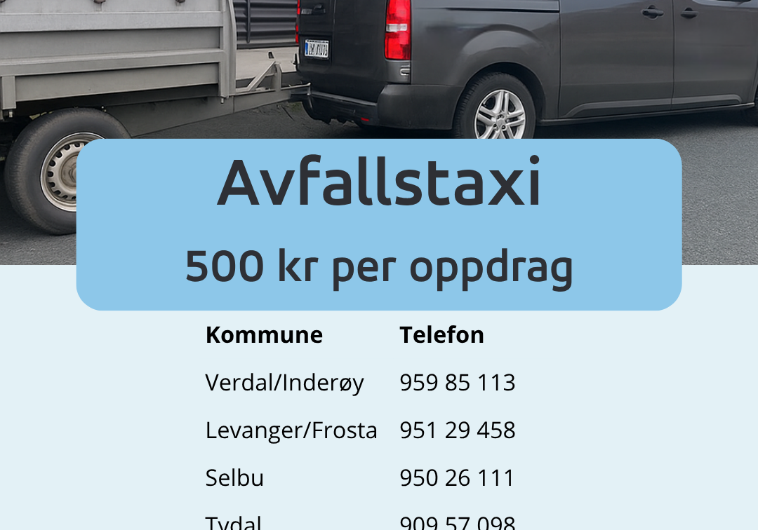Avfallstaxi 500 kr per oppdrag (1)